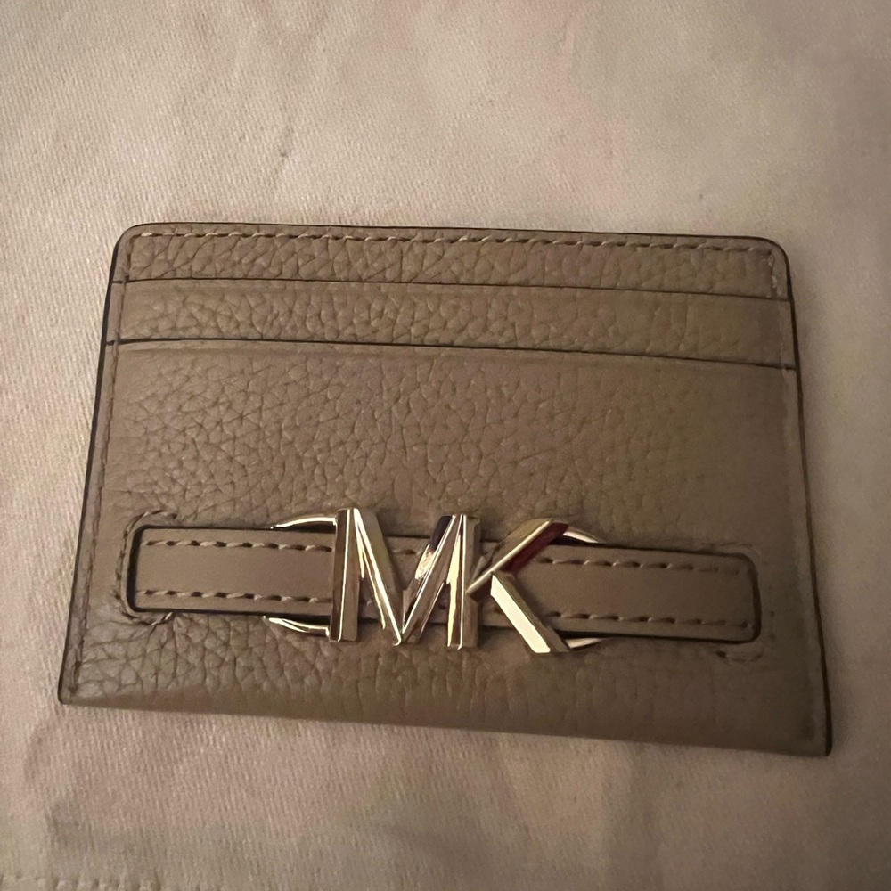 Michael Kors Taupe Card Holder